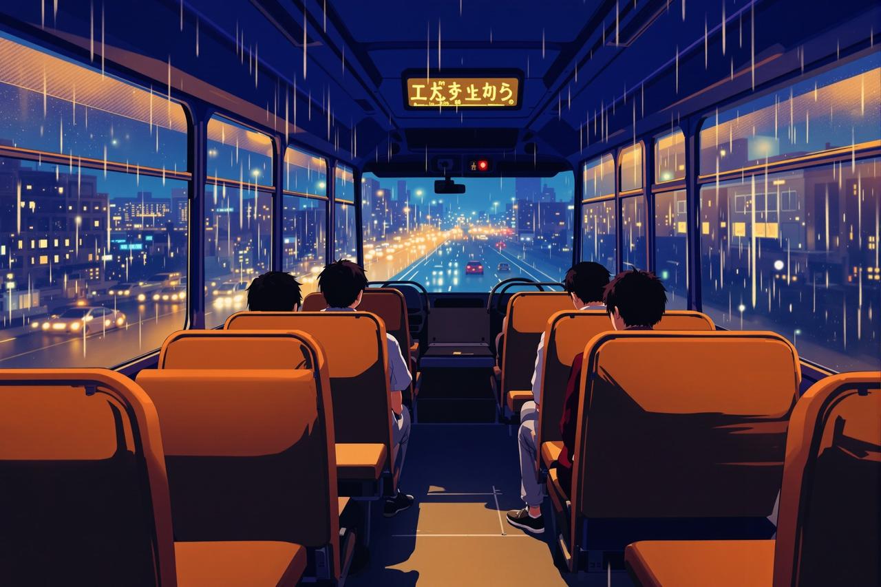 韩国短剧网剧 - 夜班巴士 - 深夜疗愈动漫短剧